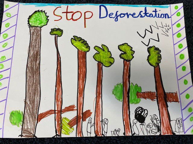 deforestation drawing
